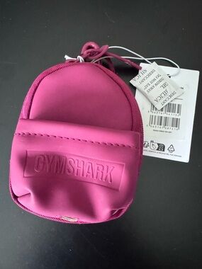 Gymshark Mini Backpack Keychain Raspberry Pink Clip On Bag New
